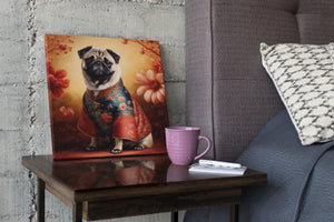 Forbidden City Fawn Pug Wall Art Poster-Art-Dog Art, Home Decor, Poster, Pug-5