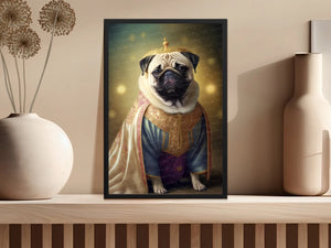 Magical Monarch Fawn Pug Wall Art Poster-Art-Dog Art, Dog Dad Gifts, Dog Mom Gifts, Home Decor, Poster, Pug-2