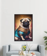 Load image into Gallery viewer, Chinese Aristocracy Fawn Pug Wall Art Poster-Art-Dog Art, Dog Dad Gifts, Dog Mom Gifts, Home Decor, Poster, Pug-2