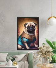 Load image into Gallery viewer, Chinese Aristocracy Fawn Pug Wall Art Poster-Art-Dog Art, Dog Dad Gifts, Dog Mom Gifts, Home Decor, Poster, Pug-4