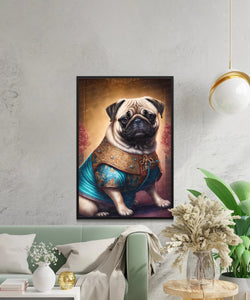 Chinese Aristocracy Fawn Pug Wall Art Poster-Art-Dog Art, Dog Dad Gifts, Dog Mom Gifts, Home Decor, Poster, Pug-4