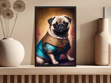 Load image into Gallery viewer, Chinese Aristocracy Fawn Pug Wall Art Poster-Art-Dog Art, Dog Dad Gifts, Dog Mom Gifts, Home Decor, Poster, Pug-5