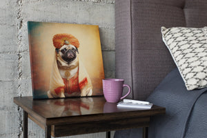 Regal Royalty Fawn Pug Wall Art Poster-Art-Dog Art, Home Decor, Poster, Pug-5