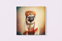 Load image into Gallery viewer, Regal Royalty Fawn Pug Wall Art Poster-Art-Dog Art, Home Decor, Poster, Pug-3