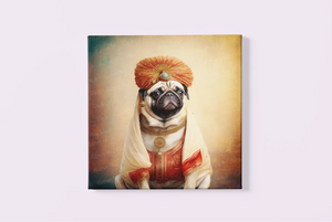 Regal Royalty Fawn Pug Wall Art Poster-Art-Dog Art, Home Decor, Poster, Pug-3