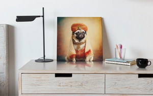 Regal Royalty Fawn Pug Wall Art Poster-Art-Dog Art, Home Decor, Poster, Pug-6