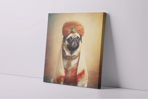 Regal Royalty Fawn Pug Wall Art Poster-Art-Dog Art, Home Decor, Poster, Pug-4