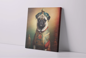 Royal Ruminations Fawn Pug Wall Art Poster-Art-Dog Art, Home Decor, Poster, Pug-3