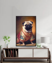 Load image into Gallery viewer, Royal Wrinkles Fawn Pug Wall Art Poster-Art-Dog Art, Dog Dad Gifts, Dog Mom Gifts, Home Decor, Poster, Pug-6