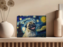Load image into Gallery viewer, Starry Night Serenade Pug Wall Art Poster-Art-Dog Art, Dog Dad Gifts, Dog Mom Gifts, Home Decor, Poster, Pug-5
