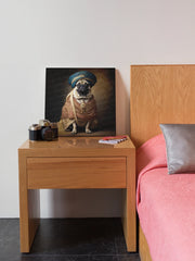 Turban Maharaja Fawn Pug Wall Art Poster-Art-Dog Art, Home Decor, Poster, Pug-7