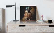 Load image into Gallery viewer, Turban Maharaja Fawn Pug Wall Art Poster-Art-Dog Art, Home Decor, Poster, Pug-6