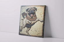 Load image into Gallery viewer, Roman Mosaic Merriment Pug Wall Art Poster-Art-Dog Art, Dog Dad Gifts, Dog Mom Gifts, Home Decor, Poster, Pug-4