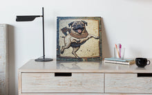 Load image into Gallery viewer, Roman Mosaic Merriment Pug Wall Art Poster-Art-Dog Art, Dog Dad Gifts, Dog Mom Gifts, Home Decor, Poster, Pug-5