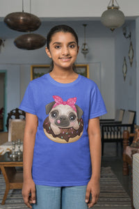 Pug and Donut Love Women's Cotton T-Shirts - 5 Colors-Apparel-Apparel, Pug, Shirt, T Shirt-4