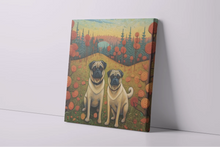 Load image into Gallery viewer, Pugs in Autumn&#39;s Embrace Framed Wall Art Poster-Art-Dog Art, Home Decor, Poster, Pug-4
