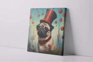 Pug The Magician Framed Wall Art Poster-Art-Dog Art, Home Decor, Poster, Pug-4