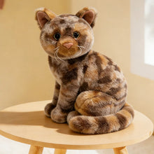 Load image into Gallery viewer, Realistic Bengal Cat Plush - Brown Marbled Tabby Coat - Precious Lifelike Kitty-about 20-26cm-brown spot cat sy-1