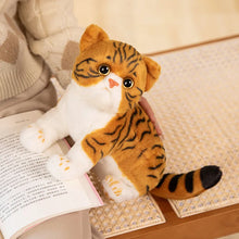 Load image into Gallery viewer, Realistic Bengal Cat Plush - Brown Marbled Tabby Coat - Cute flat-face Kitten-21