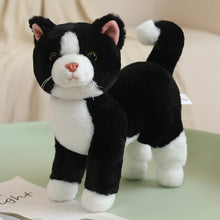 Load image into Gallery viewer, Realistic Black Cat Stuffed Animal - Interested Standing Pose-6