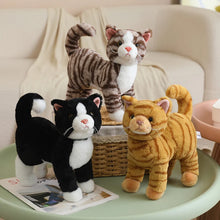 Load image into Gallery viewer, Realistic Black Cat Stuffed Animal - Interested Standing Pose-12