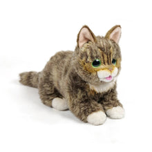 Load image into Gallery viewer, Realistic Brown Tabby and White Cat Stuffed Animal - Cheeky Tongue-Out Cutie-Stuffed Animals-Cats,Stuffed Animal,Tabby Cat-6