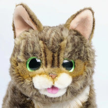 Load image into Gallery viewer, Realistic Brown Tabby and White Cat Stuffed Animal - Cheeky Tongue-Out Cutie-Stuffed Animals-Cats,Stuffed Animal,Tabby Cat-8