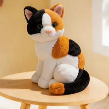 Load image into Gallery viewer, Realistic Calico Cat Plush - Precious Lifelike Kitty-about 20-26cm-three flower cat sy-1
