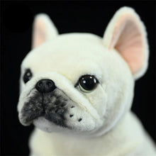 Load image into Gallery viewer, Realistic Lifelike White French Bulldog Stuffed Animal Plush Toy