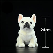 Load image into Gallery viewer, Realistic Lifelike White French Bulldog Stuffed Animal Plush Toy