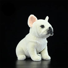 Load image into Gallery viewer, Realistic Lifelike White French Bulldog Stuffed Animal Plush Toy