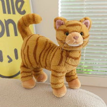 Load image into Gallery viewer, Realistic Orange Tabby Cat Stuffed Animal - Interested Standing Pose-9