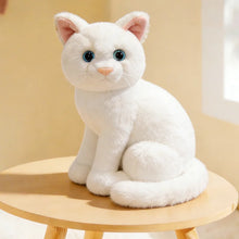 Load image into Gallery viewer, Realistic American Shorthair Cat Plush - White Coat - Precious Lifelike Kitty-about 20-26cm-white cat sy-1