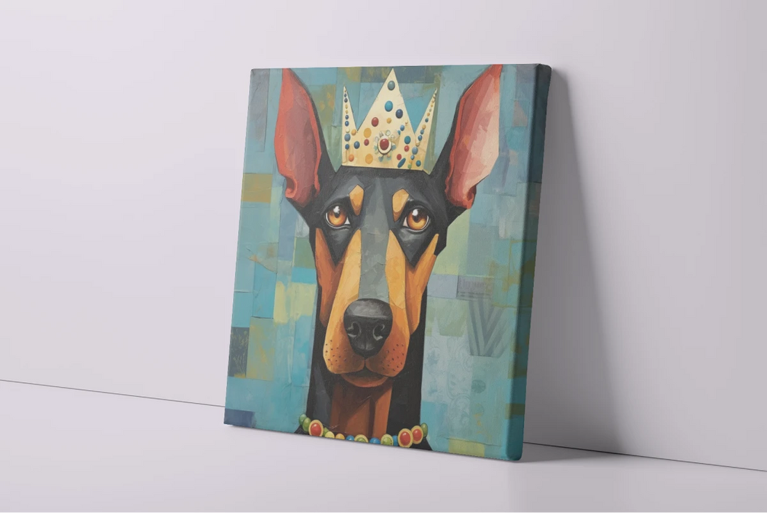 Regal Resonance Doberman Wall Art Poster-Art-Doberman, Dog Art, Home Decor, Poster-4