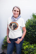 Load image into Gallery viewer, Retro Pug Love Women&#39;s Cotton T-Shirts - 5 Colors-Apparel-Apparel, Pug, Shirt, T Shirt-2