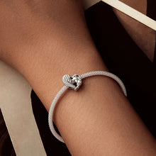 Load image into Gallery viewer, Rhodesian Ridgeback Mom Heart Sterling Silver Charm Bead