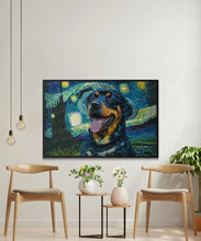 Load image into Gallery viewer, Starry Night Serenade Rottweiler Wall Art Poster-Art-Dog Art, Dog Dad Gifts, Dog Mom Gifts, Home Decor, Poster, Rottweiler-3