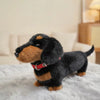 Adorable Realistic Black and Tan Dachshund Plush Toy – Wiener Dog Lover Gift