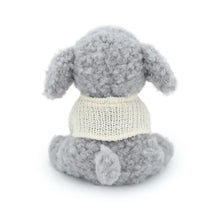 Load image into Gallery viewer, Gray Poodle Plush Toy - Sitting Gray Poodle Love-6