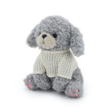 Load image into Gallery viewer, Gray Poodle Plush Toy - Sitting Gray Poodle Love-5