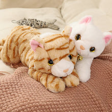 Load image into Gallery viewer, Lifelike White Cat Plush Toy - Sweet Jingle Bell Kitty-5