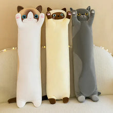 Load image into Gallery viewer, Russian Blue Cat Plush Toy Body Pillow - Cuddly Reaching Kitty-Home Decor-Cats,Home Decor,Pillows,Russian Blue Cat,Stuffed Animal-11