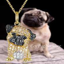 Load image into Gallery viewer, Cutest Sparkling Pug Mom Pendant Necklace-Dog Themed Jewellery-Dog Mom Gifts,Jewellery,Necklace,Pug-1
