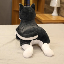 Load image into Gallery viewer, Large Black and White Husky Stuffed Animal Plush Toy-11