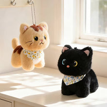 Load image into Gallery viewer, Cute White Cat Bag Charm - Sweet Bandana Kitty-9