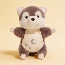 Load image into Gallery viewer, Teddy Bear Brown Husky Multipurpose Plush Toy - Bag Charm, Keychain and Fridge Magnet-Accessories,Bag Charm,Keychain,Siberian Husky,Stuffed Animal-2