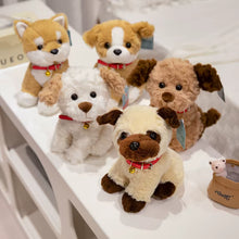 Load image into Gallery viewer, Fuzzy Red Collar Sitting Shiba Inu Stuffed Animal Plush Toys-Stuffed Animals-Dog Memorial Gifts,Shiba Inu,Stuffed Animal-4