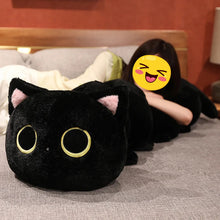 Load image into Gallery viewer, Long Black Cat Plush Body Pillow - Long Caterpillar Cutie - Medium to Giant Size-Home Decor-Black Cat,Cats,Home Decor,Pillows,Stuffed Animal-5