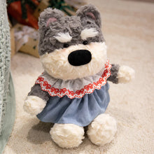 Load image into Gallery viewer, Adorable Salt and Pepper Schnauzer Stuffed Animal Plush Toy-Stuffed Animals-Dog Memorial Gifts,Schnauzer,Stuffed Animal-Schnauzer - Dressed-One Size-8