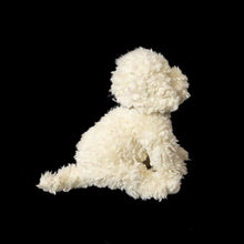 Load image into Gallery viewer, Realistic Lifelike White Goldendoodle Stuffed Animal Plush Toy - Star Print Bandana-4